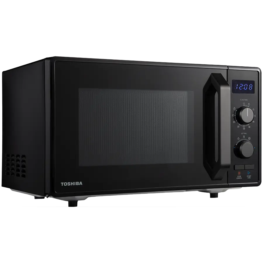 3-in-1 Microwave Oven with Grill and Combination Hob, 23 Litres, Rotating Plate with Storage, Timer, Built-in LED Lights, 900 W, Grill 1050 W, Pizza Programme, Black - image 1