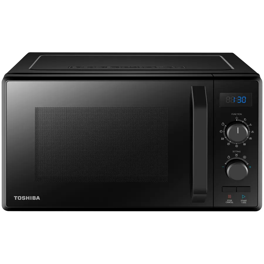 3-in-1 Microwave Oven with Grill and Combination Hob, 23 Litres, Rotating Plate with Storage, Timer, Built-in LED Lights, 900 W, Grill 1050 W, Pizza Programme, Black - image 4