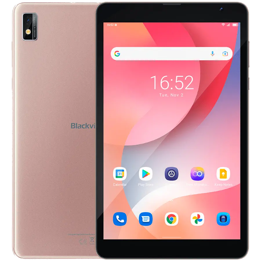 Blackview Tab 6 LTE+WiFi 3GB/32GB, 8-inch HD+ 800x1280 IPS, Quad-core, 2MP Front/5MP Back Camera, Battery 5580mAh, Type-C, Android 11, Dual SIM, SD card slot, Gold