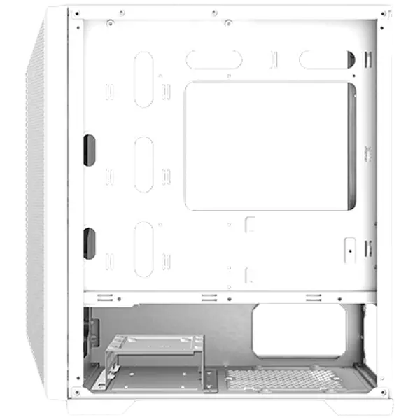 Xigmatek Gemini II Arctic EN48656, White, MATX/ Mini- ITX, U3x1+U2x2, Meshed Grill ARGB LED Frontpanel & Left TG, 3PCS X24F Arctic Fixed RGB Fan - image 1