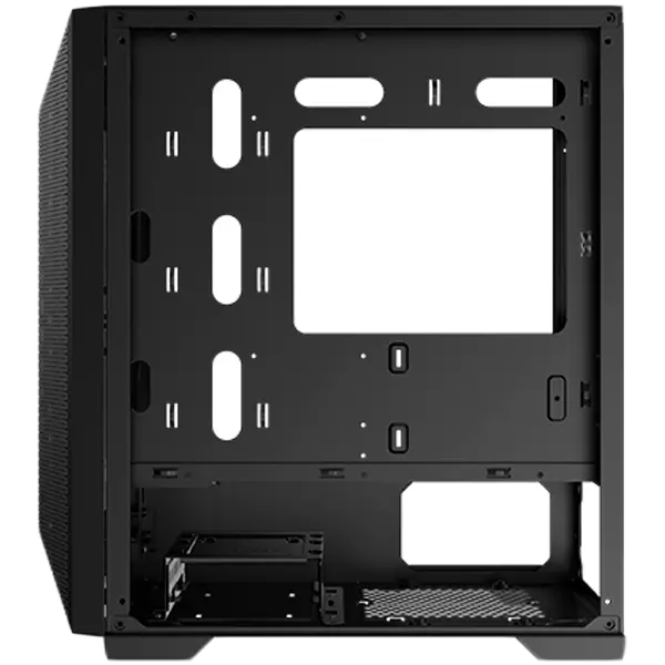 Xigmatek Gemini II EN48649, Black, MATX/ Mini-ITX, U3x1+U2x2, Meshed Grill ARGB LED Frontpanel & Left TG, 3PCS X24F Fixed RGB Fan - image 2