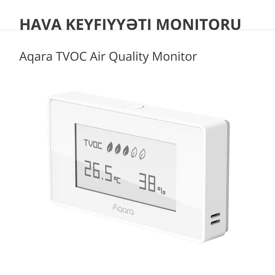 Aqara TVOC Air Quality Monitor: Model No: AAQS-S01; SKU: AS029GLW02 - image 1