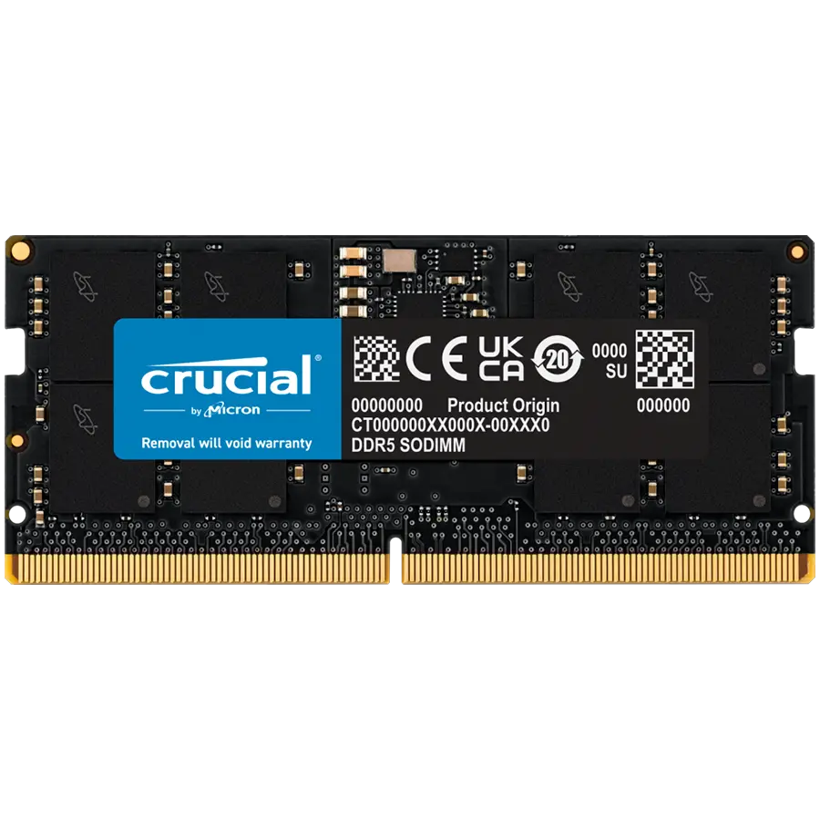 Crucial 16GB DDR5-5600 SODIMM CL46 (16Gbit)