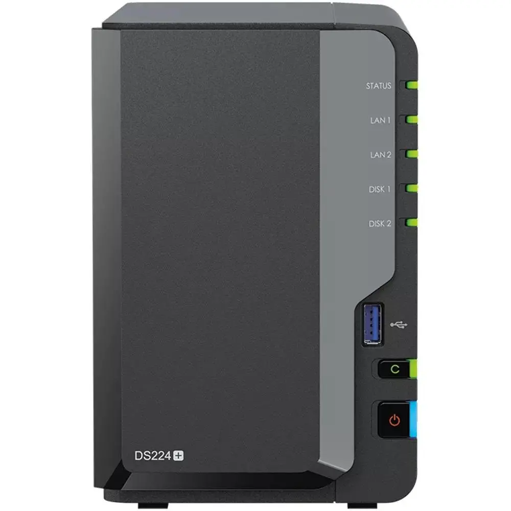 Сторидж Synology NAS Synology DS224+, За 2 диска, Малък и среден бизнес - image 1