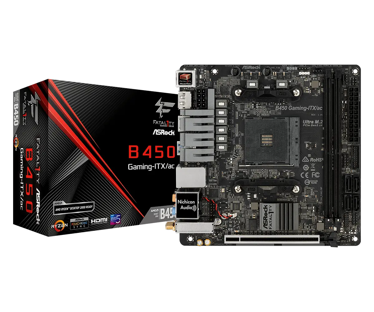 Дънна платка, ASROCK B450 GAMING-ITX/AC