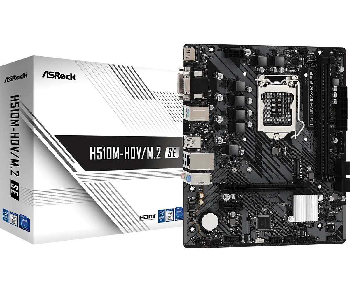 Дънна платка, ASROCK H510M-HDV/M.2 SE /1200