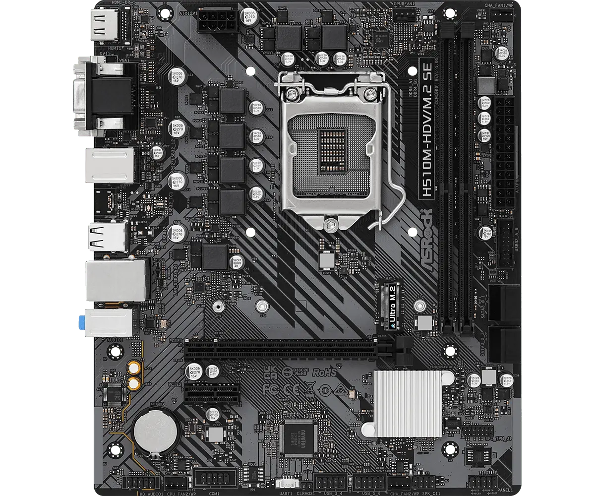 Дънна платка, ASROCK H510M-HDV/M.2 SE /1200 - image 1