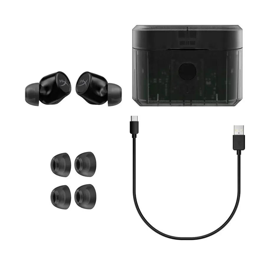 Блутут слушалки тапи с микрофон HyperX Cirro Buds Pro, Черни - image 1