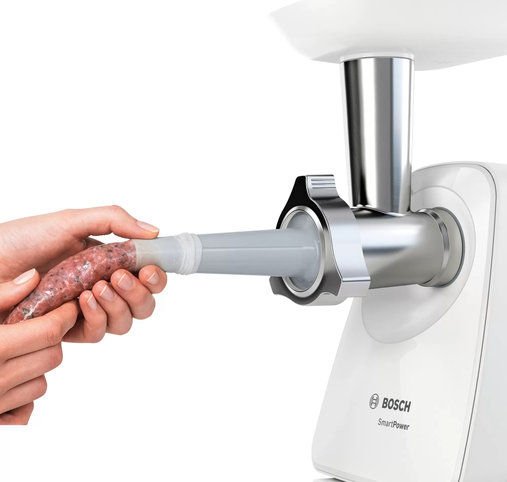 Месомелачка, Bosch MFW2510W Meat grinder, SmartPower, 350 W, White - image 6
