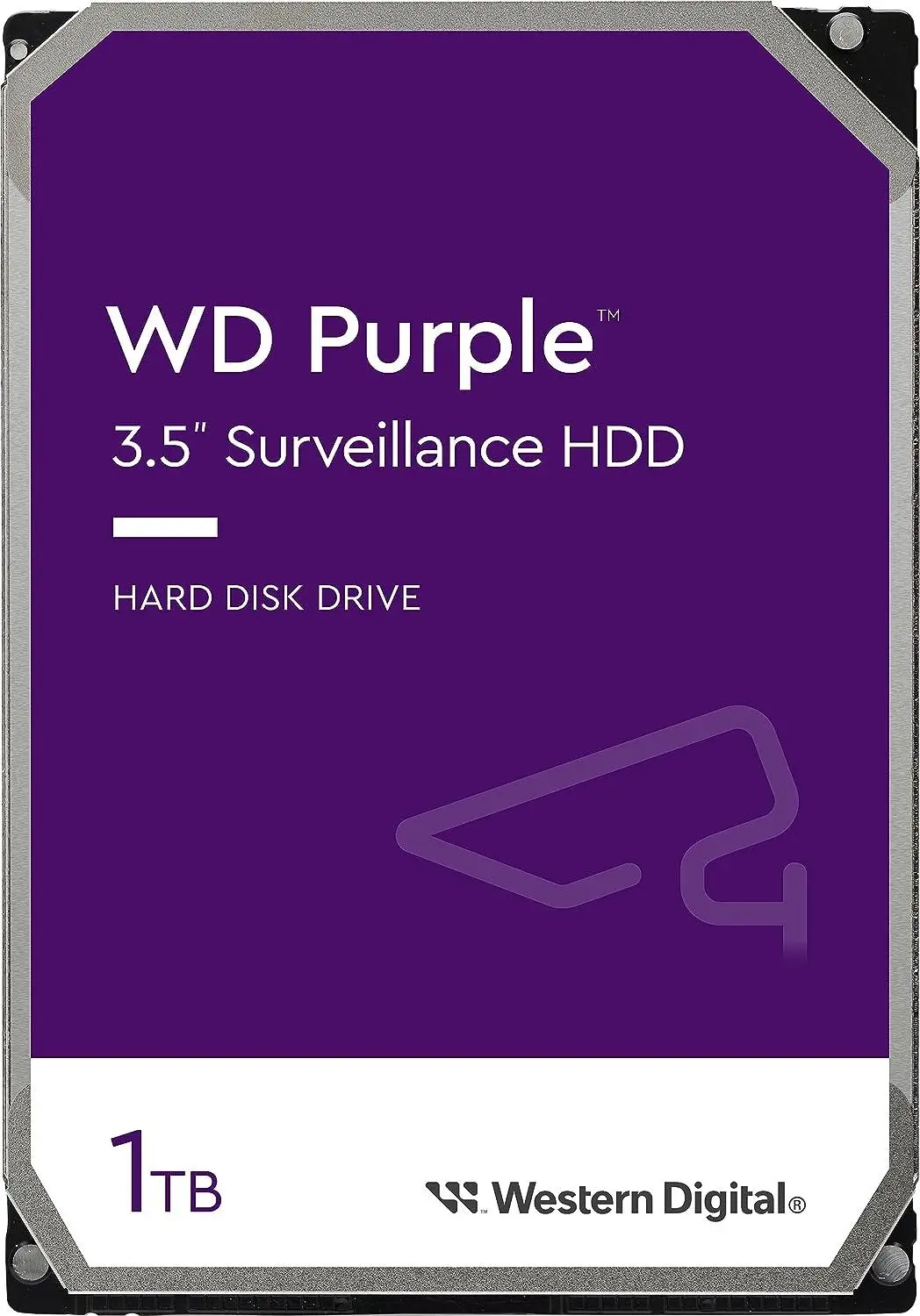 Твърд диск, Western Digital Purple 1TB ( 3.5'', 64MB, 5400 RPM, SATA 6Gb/s )