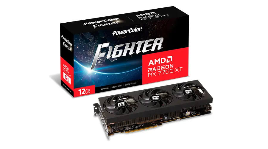 Видео карта POWERCOLOR RX 7700 XT Fighter 12GB GDDR6 - image 4