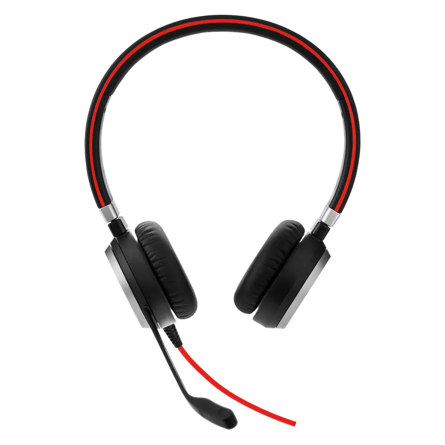 Слушалки с микрофон Jabra EVOLVE 40 MS Duo, Noise Cancelling, Microphone, 3,5 mm & USB