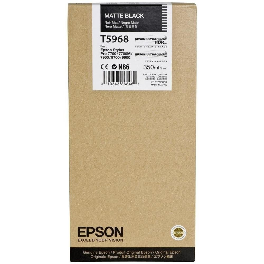Консуматив, Epson T596 Ink Cartridge Matte Black 350 ml - image 1