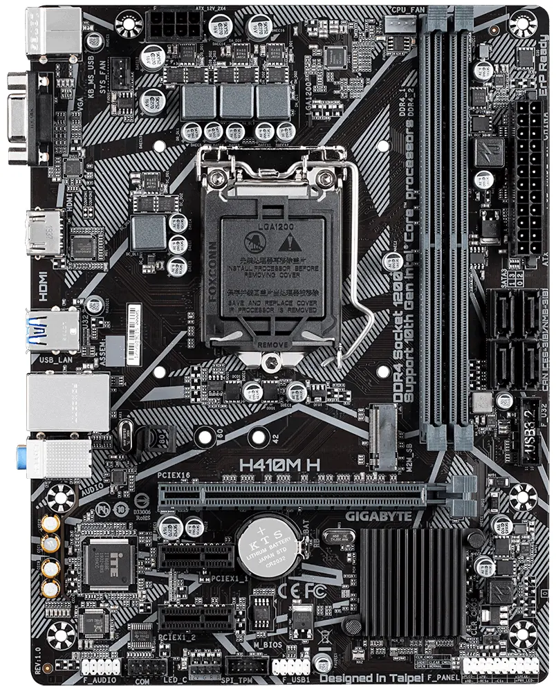 Дънна платка GIGABYTE H410M-H V2, Socket 1200 - image 1