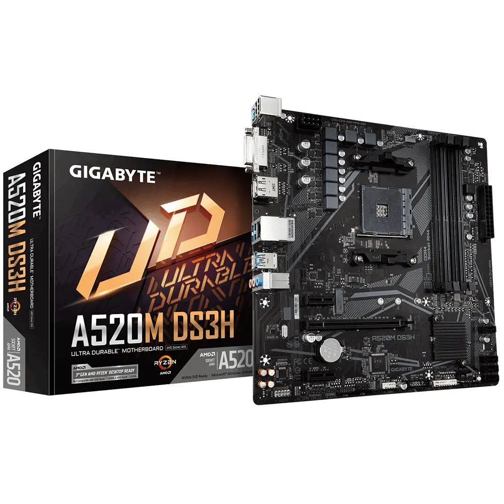 Дънна платка GIGABYTE A520M-DS3H V2, Socket AM4 - image 4