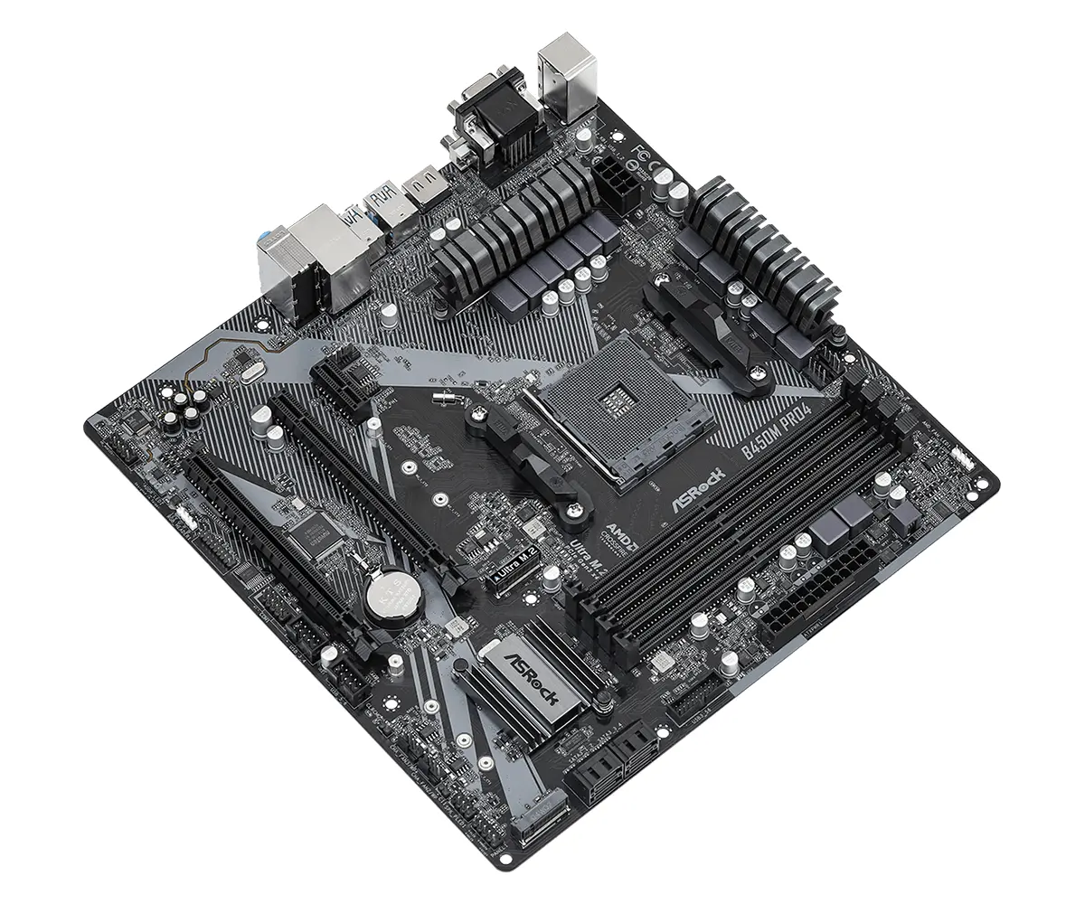 Дънна платка ASROCK B450M Pro4 R2.0 - image 2