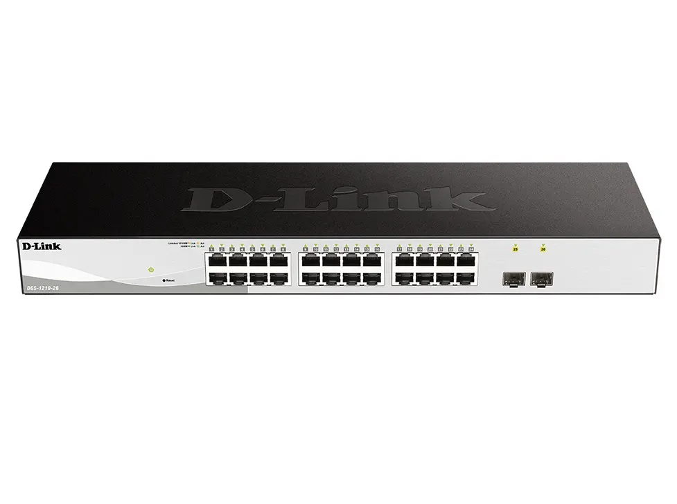 Комутатор, D-Link 26-Port Gigabit Smart Switch with 2 SFP ports