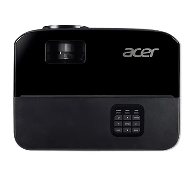 Мултимедиен проектор, Acer Projector X1123HP, DLP, SVGA (800x600), 4000 ANSI Lumens, 20000:1, 3D, HDMI, VGA, RCA, Audio in, Audio out, VGA out, Speaker 3W, Bluelight Shield, LumiSense, 3D, 2.4kg, Lamp life up to 15000 hours, Black - image 1