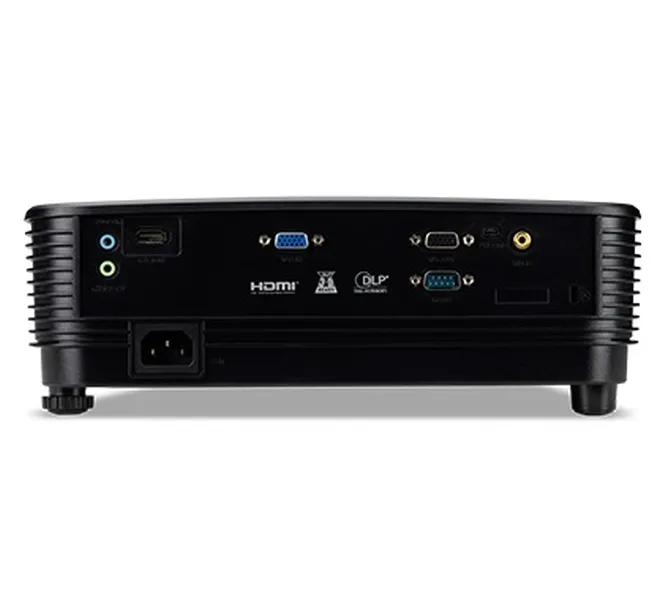 Мултимедиен проектор, Acer Projector X1123HP, DLP, SVGA (800x600), 4000 ANSI Lumens, 20000:1, 3D, HDMI, VGA, RCA, Audio in, Audio out, VGA out, Speaker 3W, Bluelight Shield, LumiSense, 3D, 2.4kg, Lamp life up to 15000 hours, Black - image 2