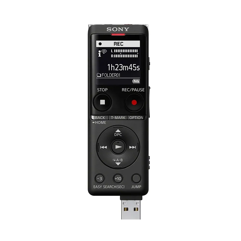 Диктофон, Sony ICD-UX570, 4GB, micro SD slot, built-in USB, black - image 3