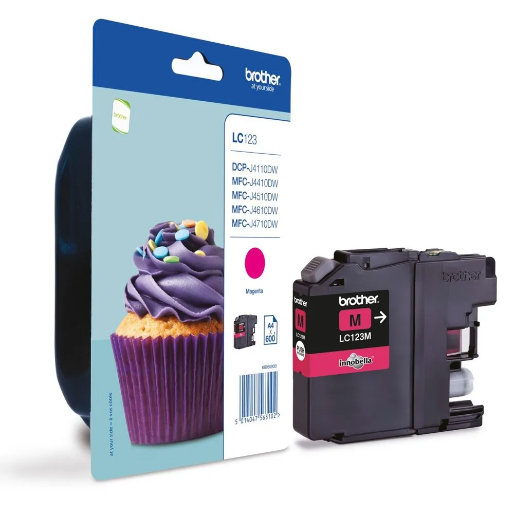 Консуматив, Brother LC-123 Magenta Ink Cartridge for MFC-J4510DW