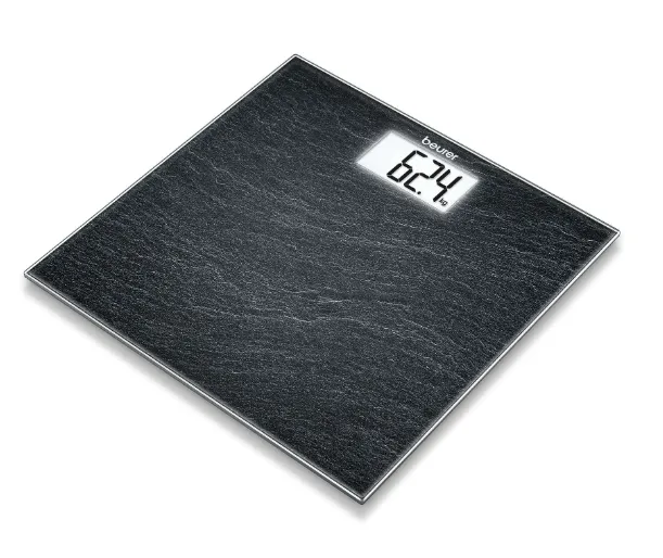 Везна, Beurer GS 203 Glass bathroom scale,Slate, 150 kg/100 g, 5 years warranty