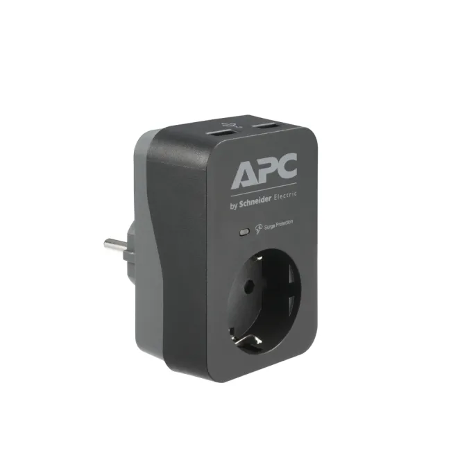 Филтър, APC Essential SurgeArrest 1 Outlet 2 USB Ports Black 230V Germany - image 1