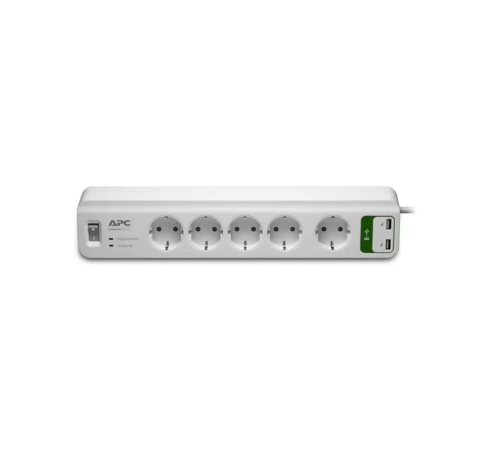 Филтър, APC Essential SurgeArrest 5 outlets with 5V, 2.4A 2 port USB charger 230V Germany