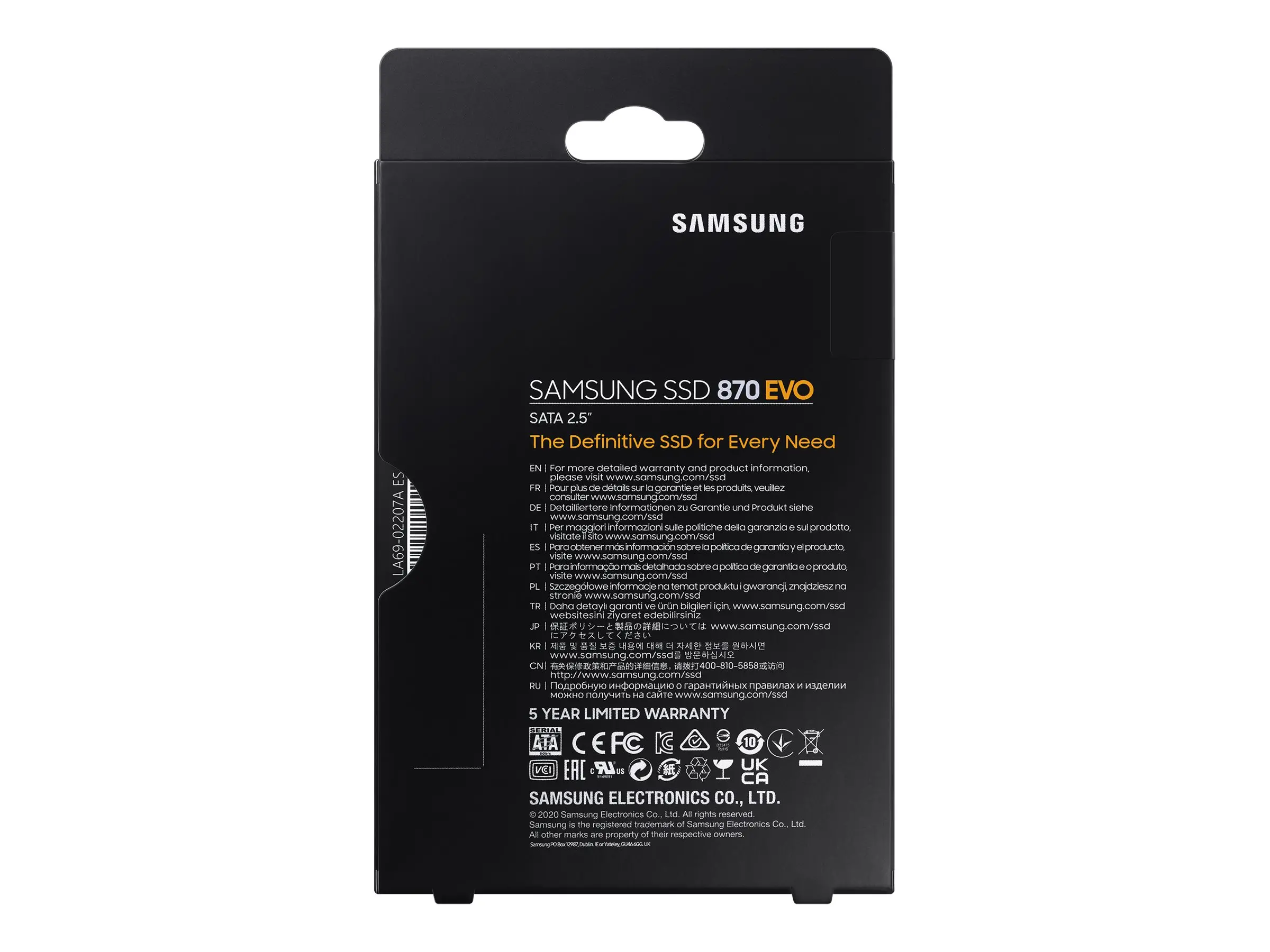 Твърд диск, Samsung SSD 870 EVO 500GB Int. 2.5" SATA, V-NAND 3bit MLC, Read up to 560MB/s, Write up to 530MB/s, MKX Controller, Cache Memory 512MB DDR4 - image 4