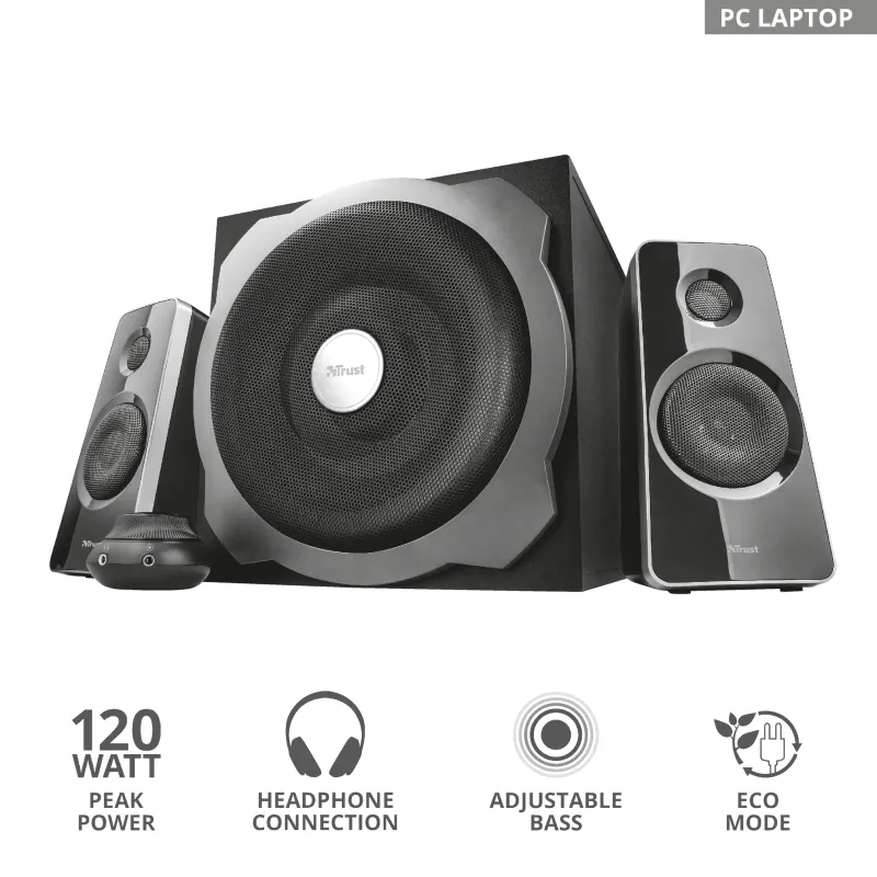 Аудио система, TRUST Tytan 2.1 Subwoofer Speaker Set - black - image 3