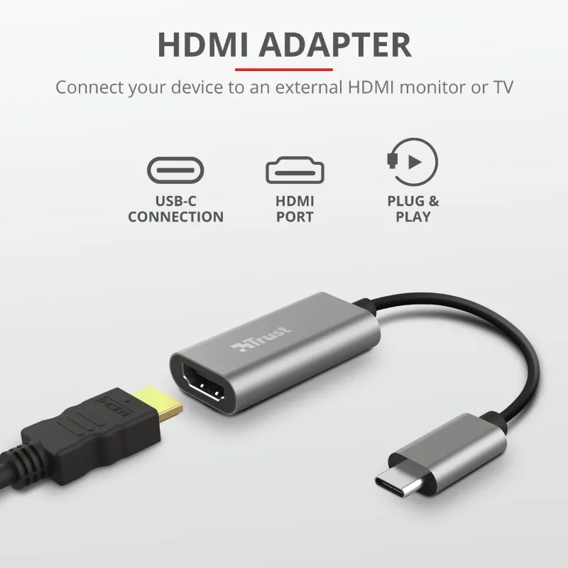 Адаптер, TRUST Dalyx USB-C HDMI Adapter - image 5