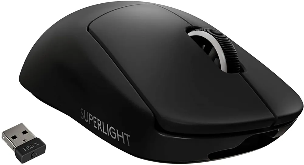 Мишка, Logitech G Pro X Superlight Wireless Mouse, Lightspeed Wireless 1ms, HERO 25K DPI Sensor, 400 IPS, Onboard Memory, >63g, Black