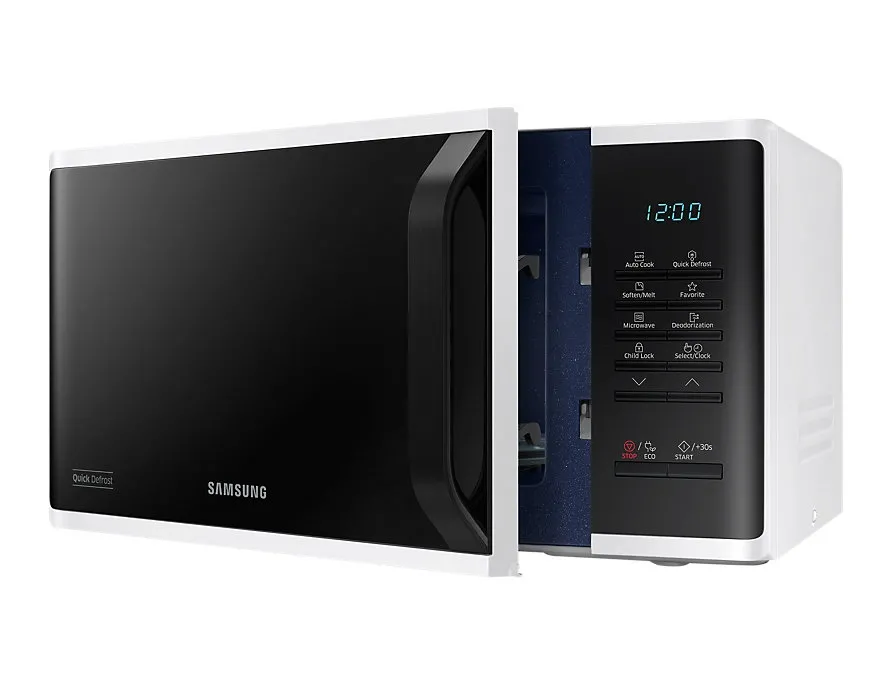 Микровълнова печка, Samsung MS23K3513AW, Microwave, 23l, 800W, LED Display, White - image 7