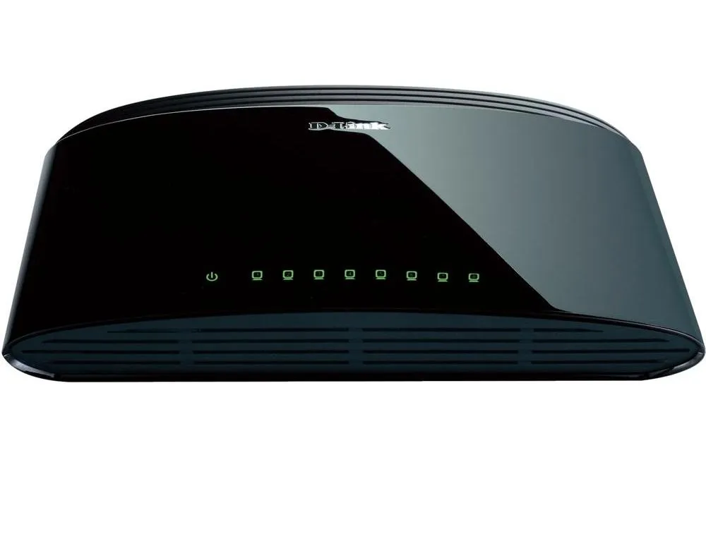 Комутатор, D-Link 8-Port 10/100Mbps Fast Ethernet Unmanaged Switch