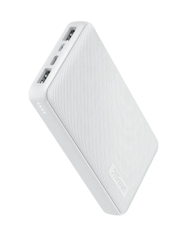 Външна батерия, TRUST Primo Fast Powerbank 15000 mAh White