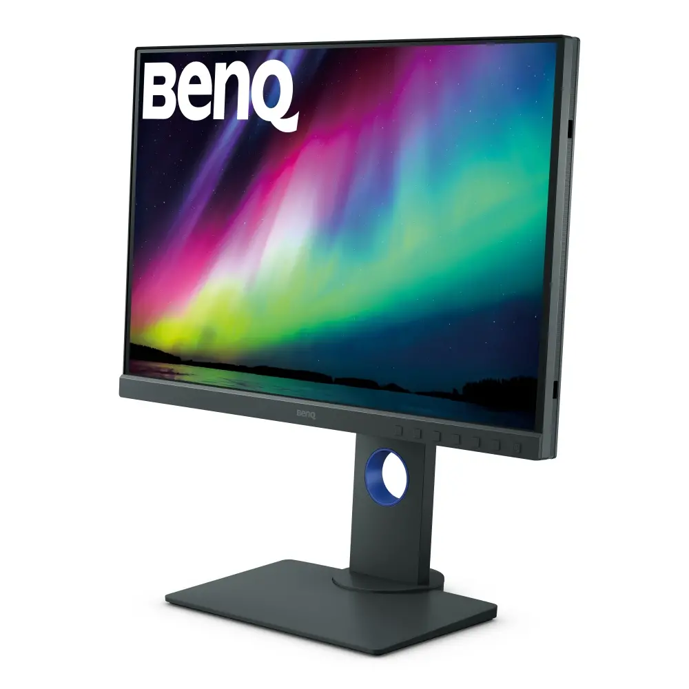 Монитор, BenQ SW240, 24.1" IPS, 5ms, 1920x1200, 16:10, Photographer Monitor, 99% Adobe RGB, 14-Bit 3D LUT, Delta E ? 2, 1000:1, 20M:1 DCR, 10bit, 250 cd/m2, HDMI, DVI, DP, USB hub, Headphone jack, Card reader, Height Adj., Pivot, Tilt, Swivel, Gray - image 2