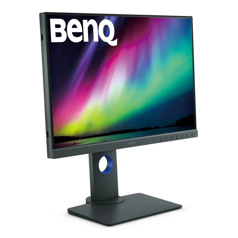 Монитор, BenQ SW240, 24.1" IPS, 5ms, 1920x1200, 16:10, Photographer Monitor, 99% Adobe RGB, 14-Bit 3D LUT, Delta E ? 2, 1000:1, 20M:1 DCR, 10bit, 250 cd/m2, HDMI, DVI, DP, USB hub, Headphone jack, Card reader, Height Adj., Pivot, Tilt, Swivel, Gray - image 3