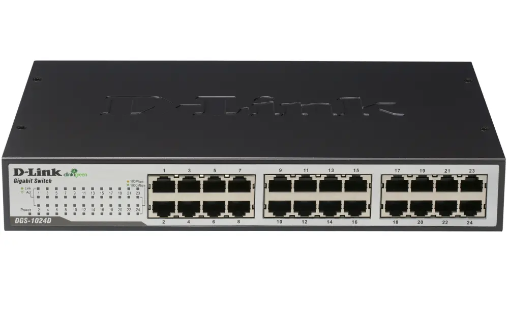 Комутатор, D-Link 24-Port 10/100/1000Mbps Copper Gigabit Ethernet Switch, rack mountable - image 1