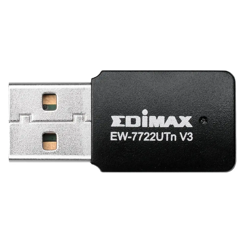 Безжичен мини адаптер EDIMAX EW-7722UTN V3, USB, Realtek, 2.4Ghz, 802.11n/g/b - image 1