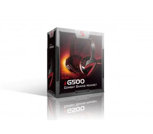 Геймърски слушалки A4TECH Bloody Combat G500, Микрофон, Черно/Червено - image 5