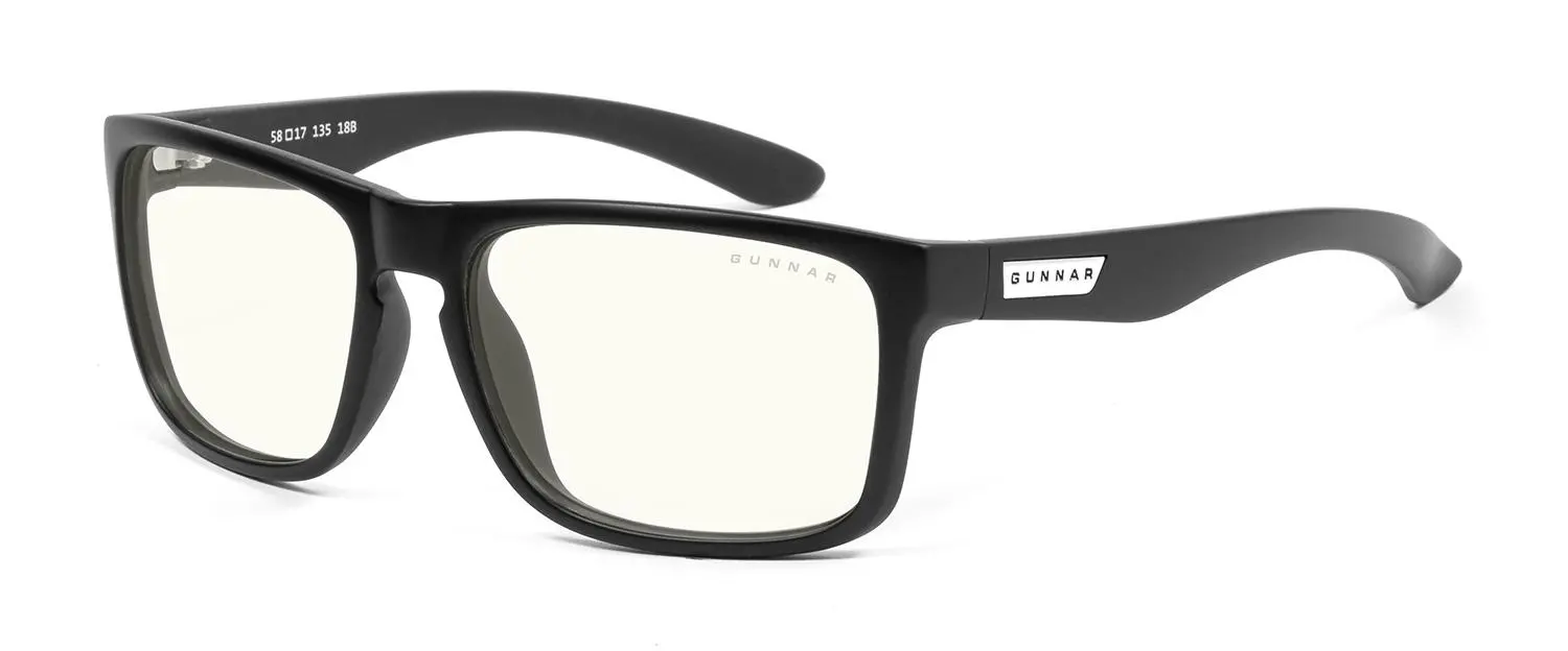 Компютърни очила GUNNAR INTERCEPT Onyx, Clear Natural, Черен