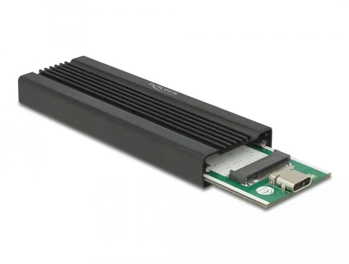 Външно чекмедже Delock, За M.2 NVMe PCIe SSD, USB-C 3.2 Gen 2, 10 Gbps - image 1