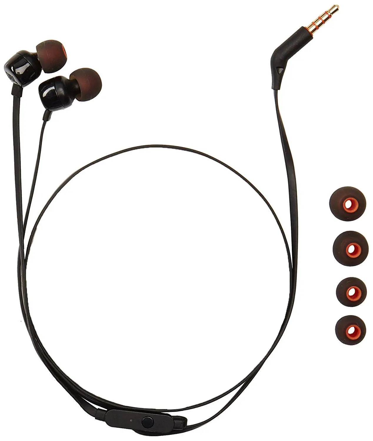 Слушалки JBL T110, In Ear, Черен - image 1