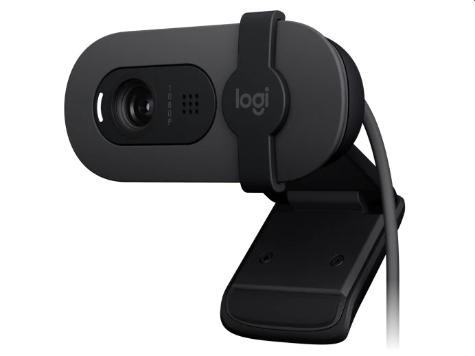 Уебкамера, Logitech Brio 100 Full HD Webcam - GRAPHITE - USB - N/A - EMEA28-935