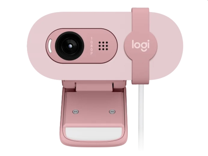 Уебкамера, Logitech Brio 100 Full HD Webcam - ROSE - USB - N/A - EMEA28-935 - WEBCAM - image 1