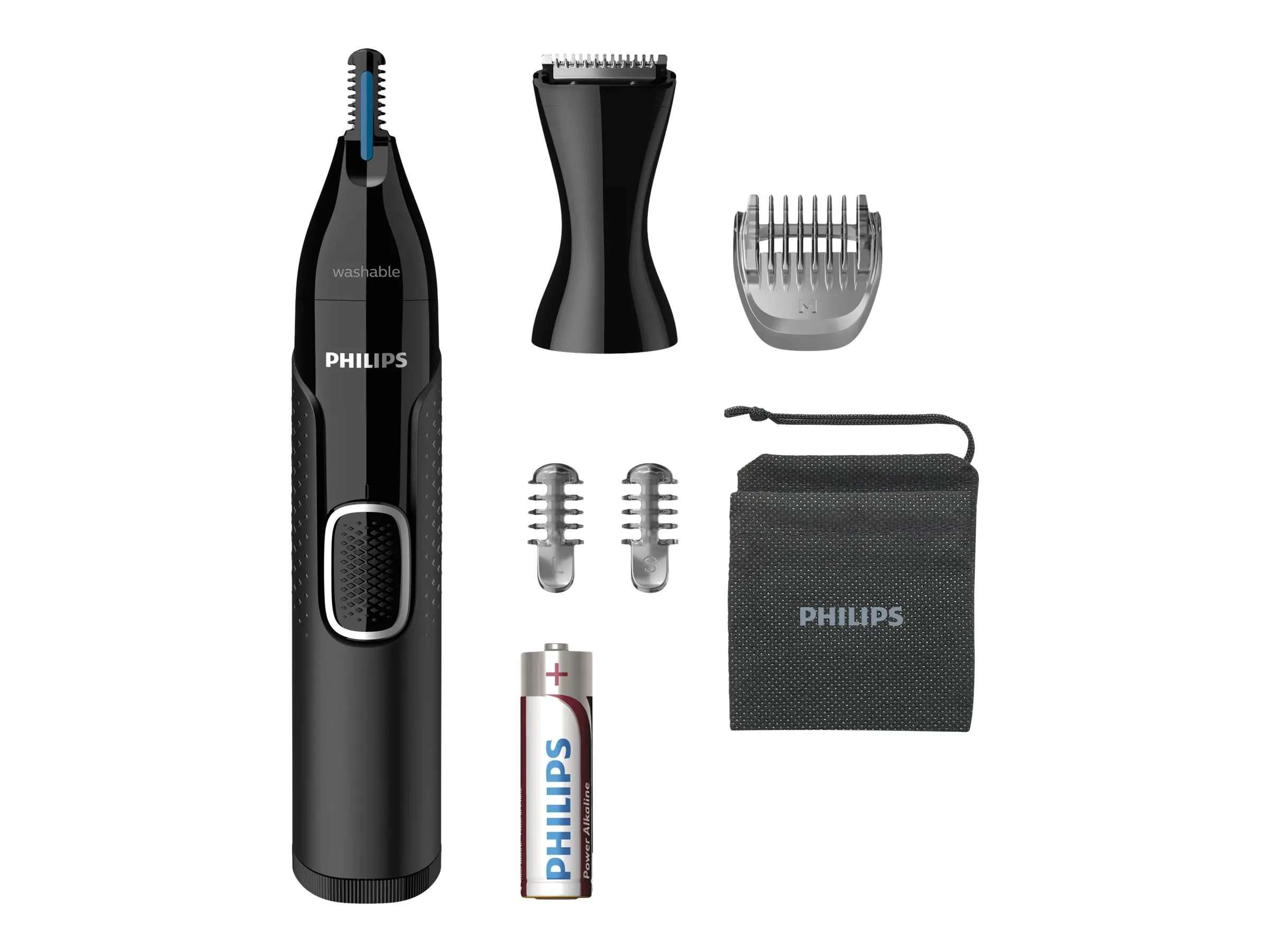 Philips Nosetrimmer 100 waterproof, Dual-sided Protective Guard system, AA-battery included, precision attachment, precision comb, - image 7