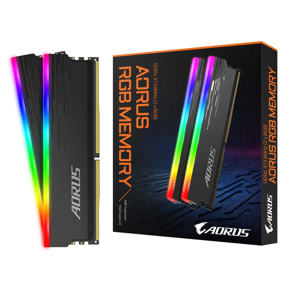 Памет Gigabyte AORUS RGB 16GB DDR4 (2x8GB) 3733MHz CL18-22-22-42 - image 4