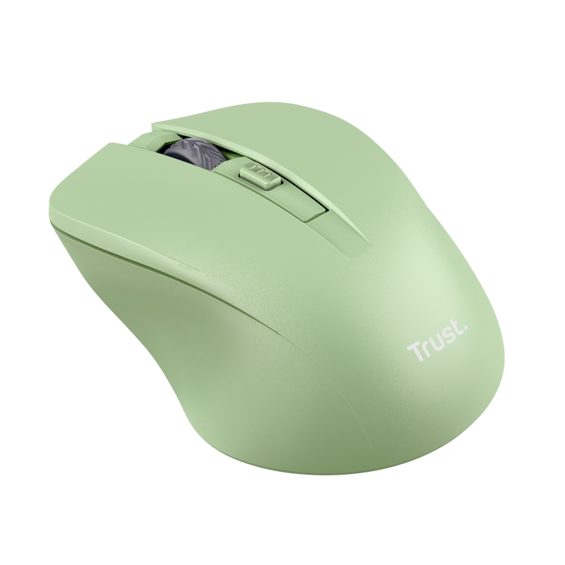 Мишка, TRUST Mydo Silent Wireless Mouse Green - image 1