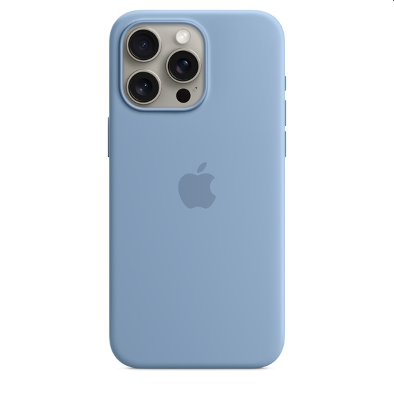 Калъф, Apple iPhone 15 Pro Max Silicone Case with MagSafe - Winter Blue