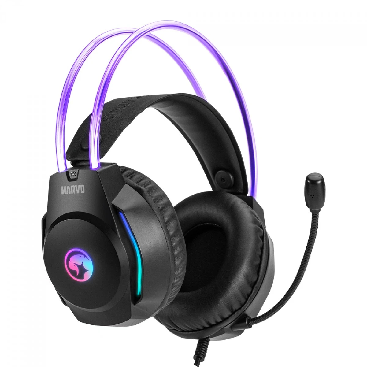 Marvo Геймърски слушалки Gaming Headphones H8620 - 50mm, RGB - image 6